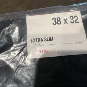 NWT Men’s Express Black Dress Pants Slacks Extra Slim Stretch 38/32